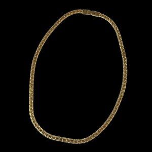 VTG Gold Plated Flat Chain Necklace 18 Inches Classic 5 mm Gift For Her